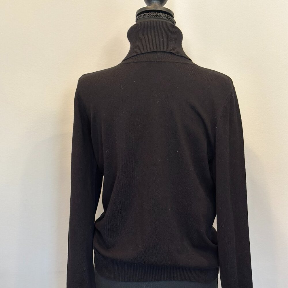Calvin Klein Turtleneck Sweater - Black - Size Large
